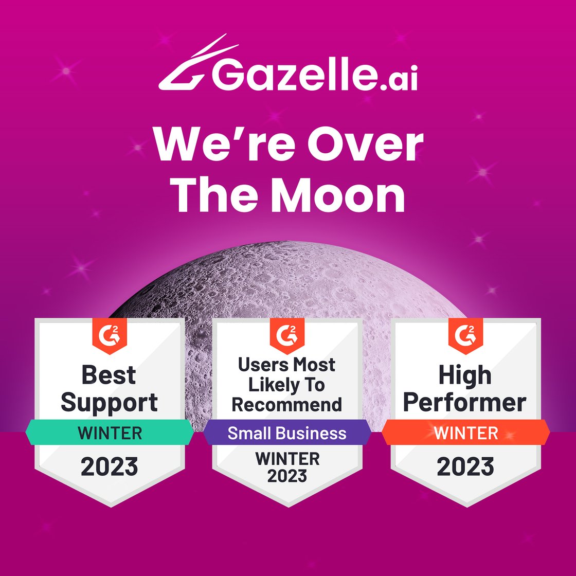We're Over the Moon!